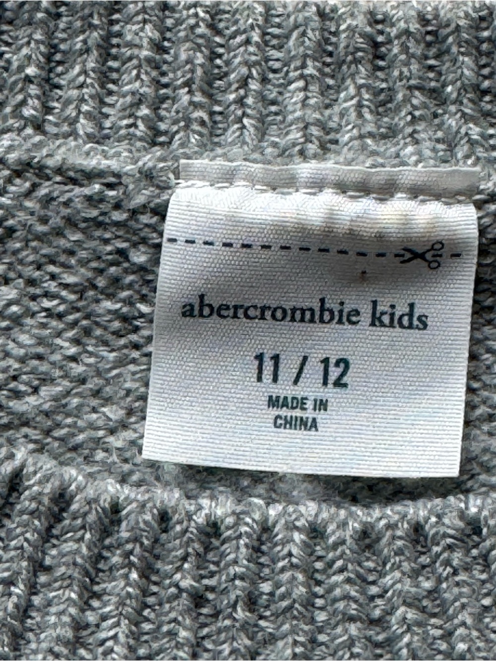 abercrombie kids Gray Pearl-Accent Crewneck Sweater - Picture 3 of 3